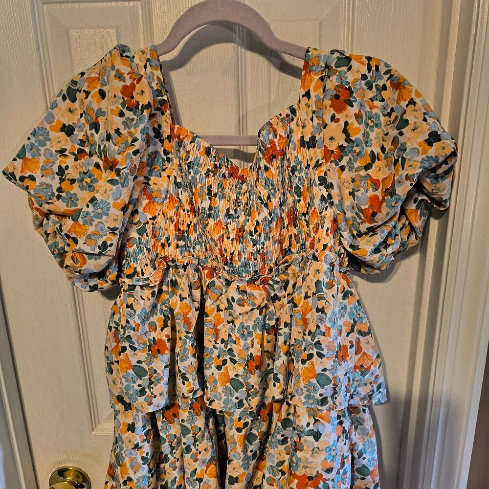 Tiered Floral Dress NWOT